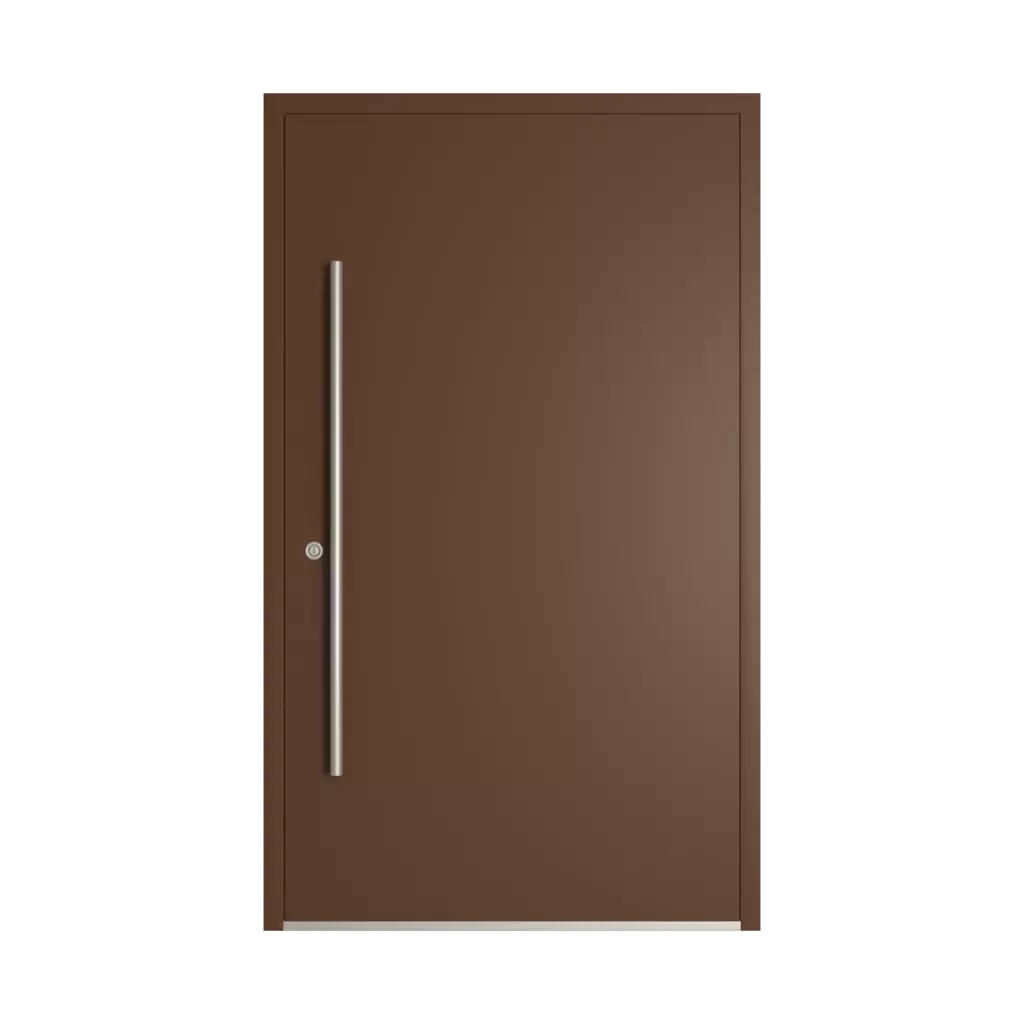 RAL 8011 Nussbraun hausturen modelle dindecor sk01-corten  