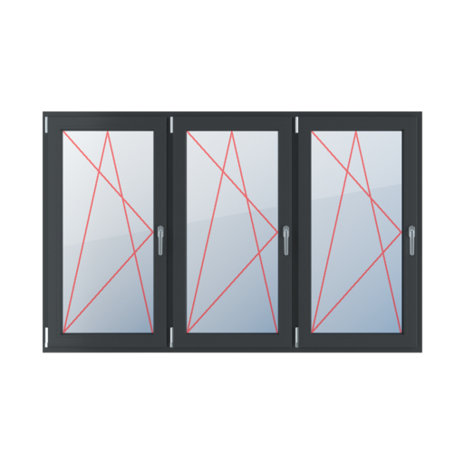 Kippen und nach links drehen fenster fenstertypen dreifluegelige-fenster symmetrische-horizontale-teilung-33-33-33 kippen-und-nach-links-drehen-3 
