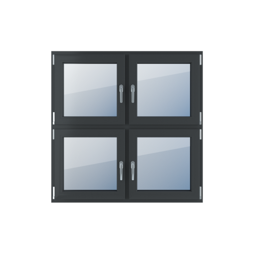 Vierflügelige Fenster      