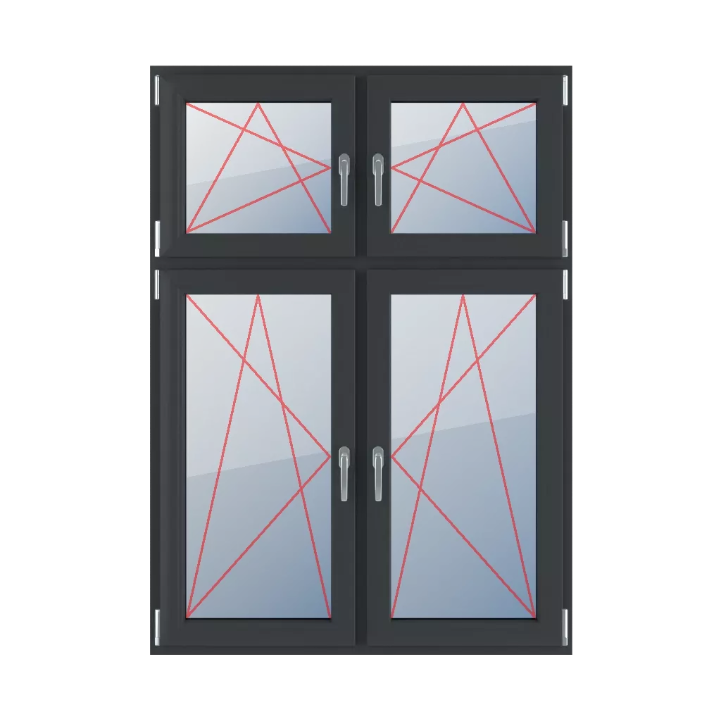 Neige und drehe dich nach links, neige und drehe dich nach rechts fenster fenstertypen vierfluegelige-fenster asymmetrische-vertikale-teilung-30-70  