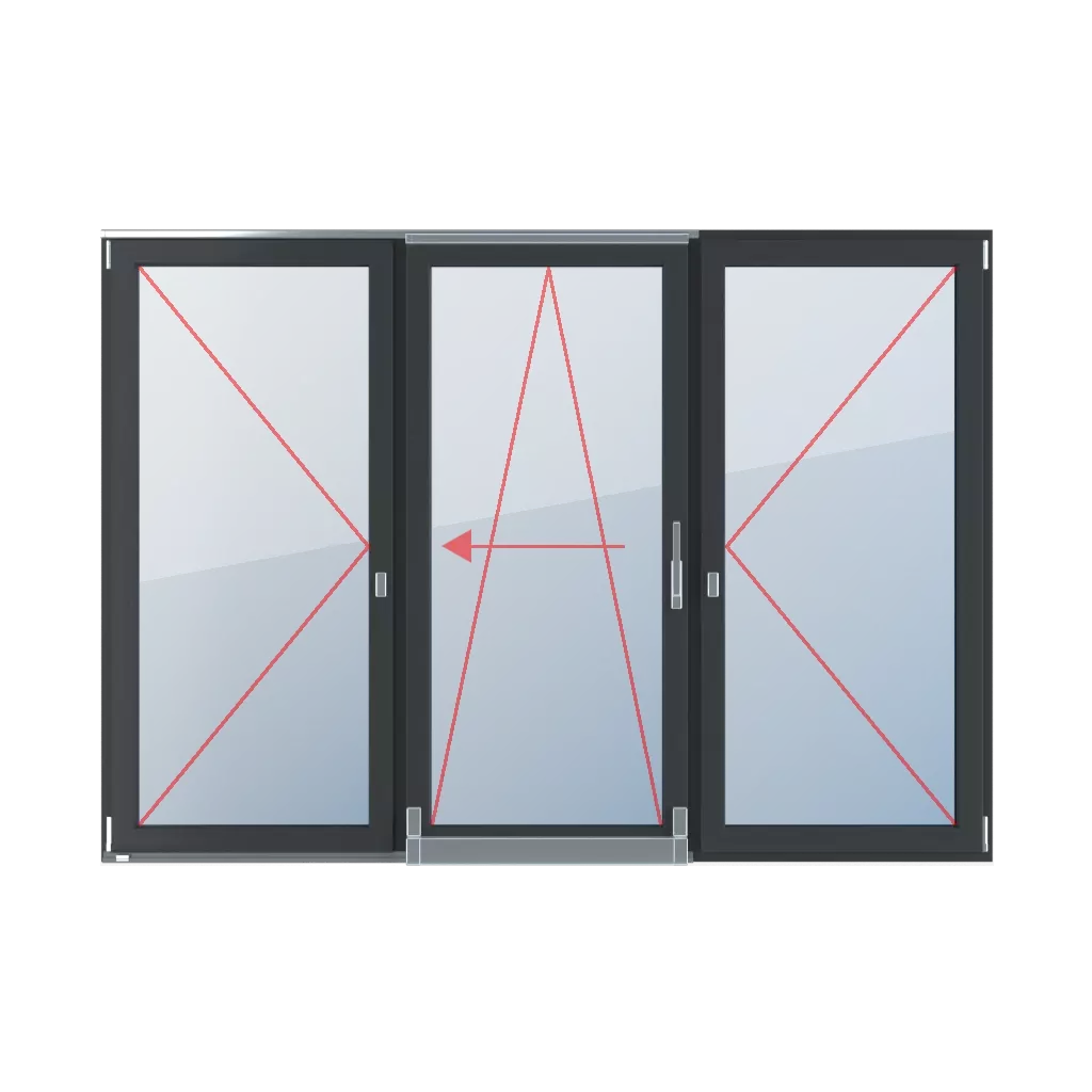 Drehen, kippen und nach links schieben, drehen produkte psk-parallel-schiebe-kipp-terrassenfenster    