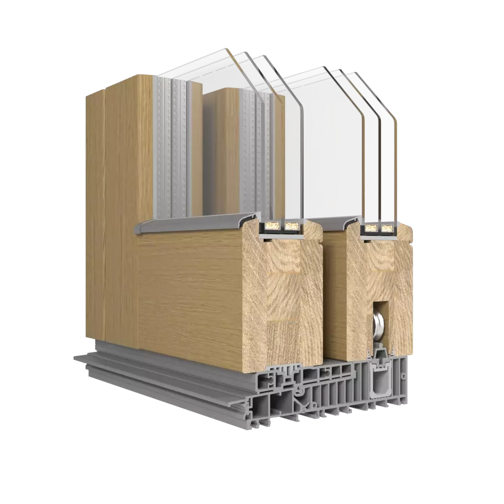 HST SOFT-LINE With aluminum overlay fenster fensterprofile cdm hst-soft-line