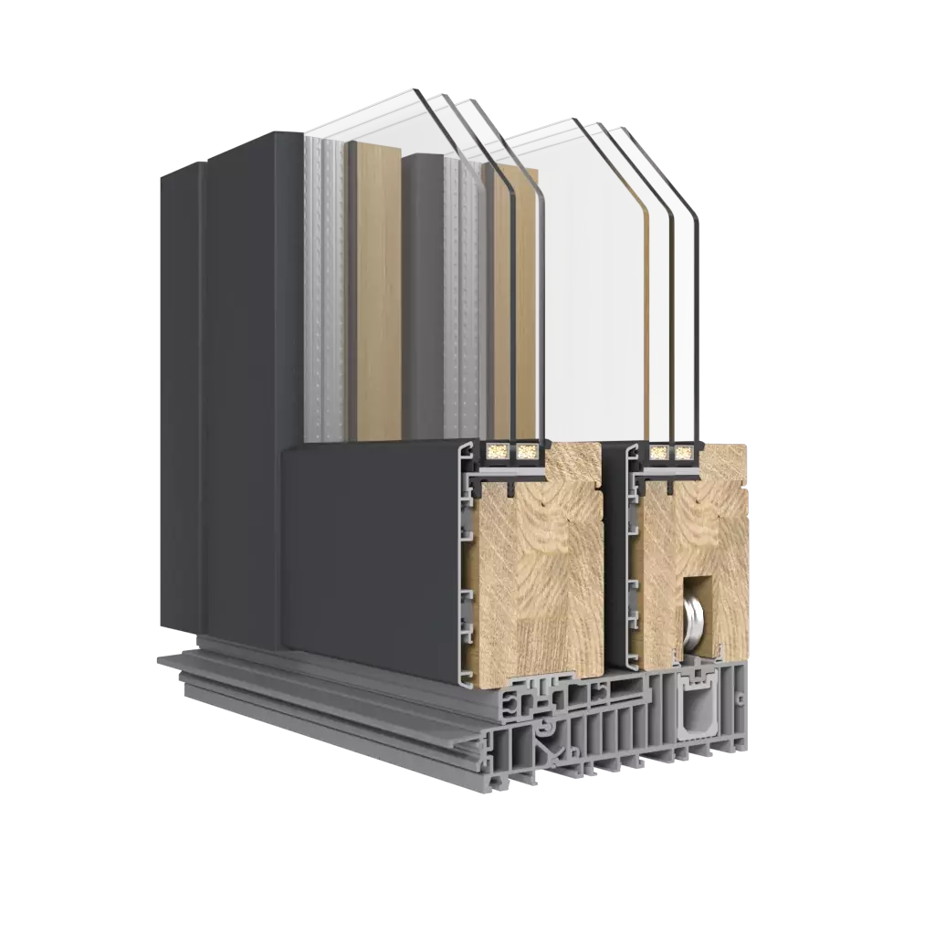 HST-ALU Rounded fenster fensterprofile cdm hst