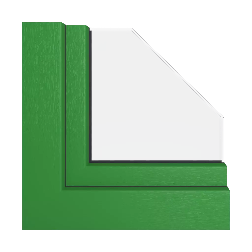 Smaragdgrün fenster fensterprofile veka softline-82-md
