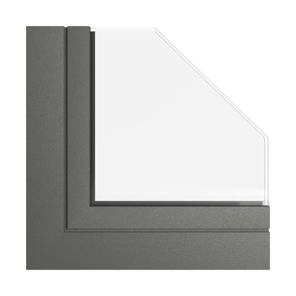 Graues Umbra produkte aluminiumfenster    