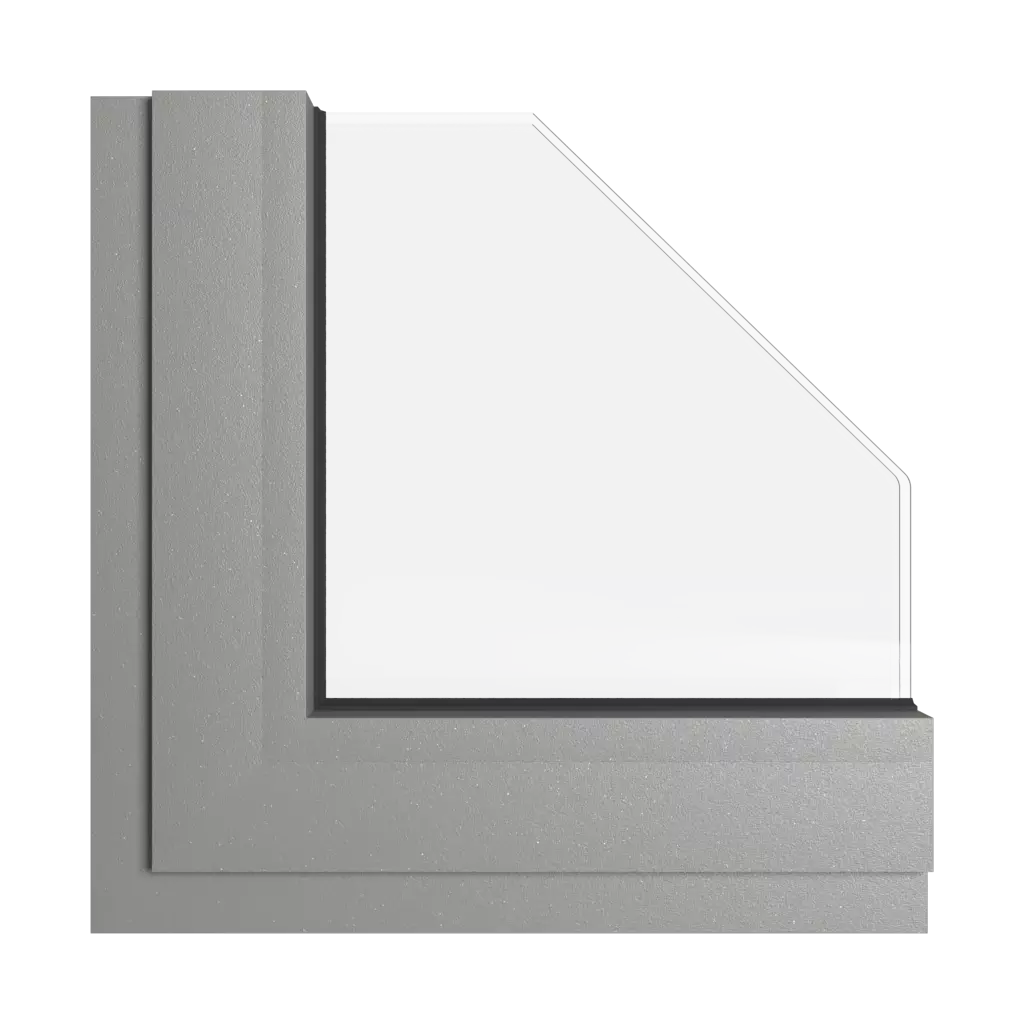 Graues Aluminium fenster fensterfarbe aliplast-farben graues-aluminium interior