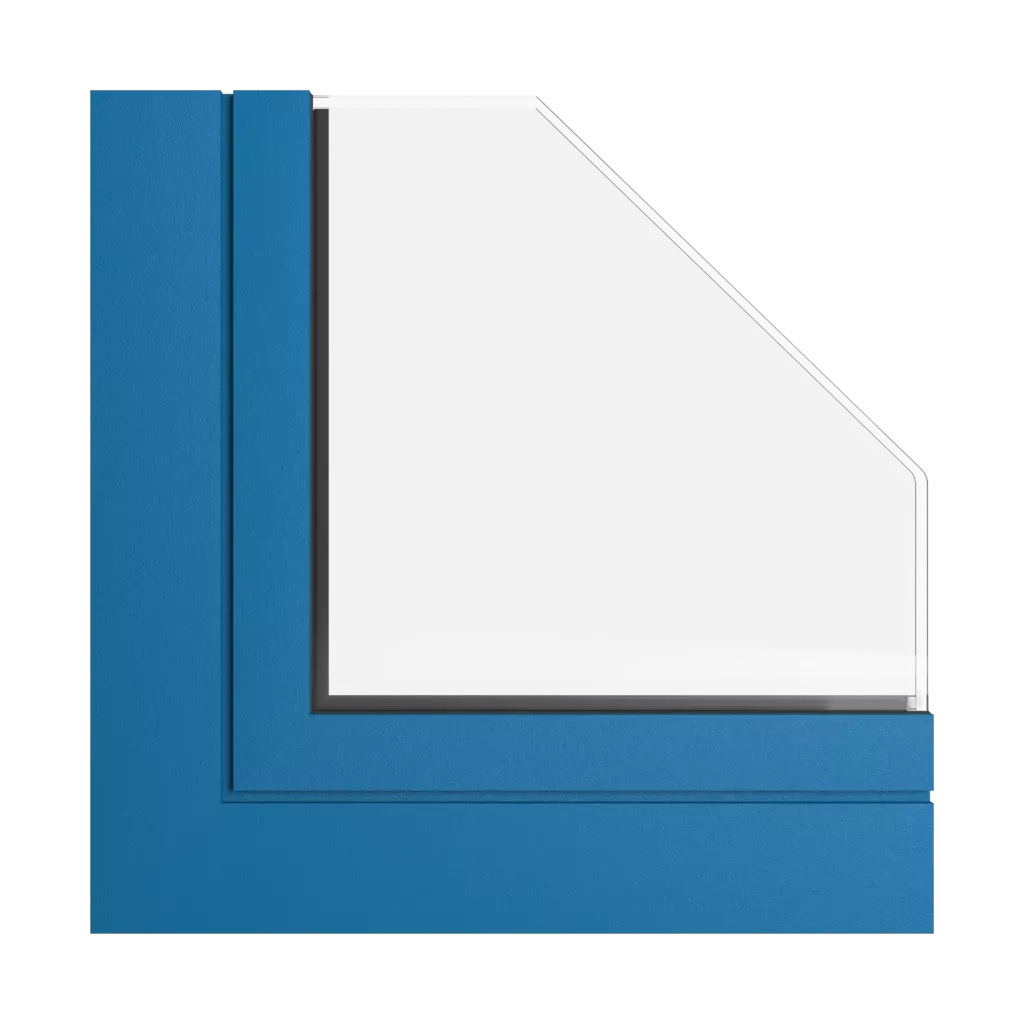 Blauer mittlerer Tiger produkte fassadenfenster    