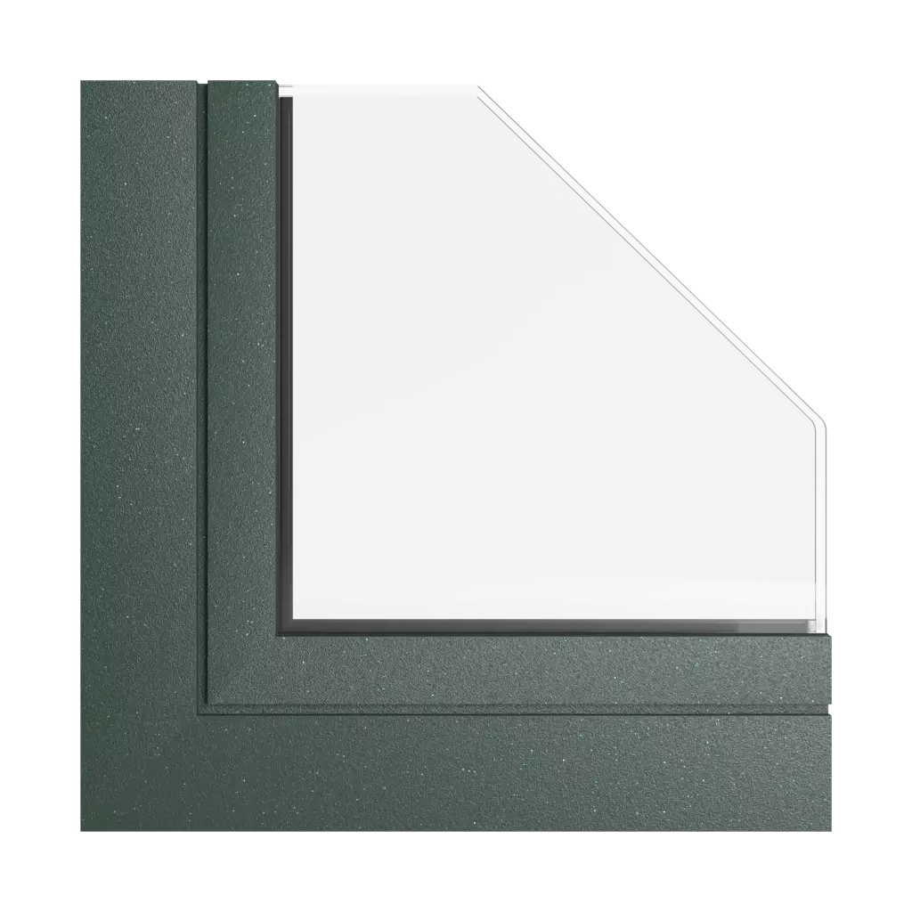 Grüner Tannen tiger fenster fensterprofile aliplast