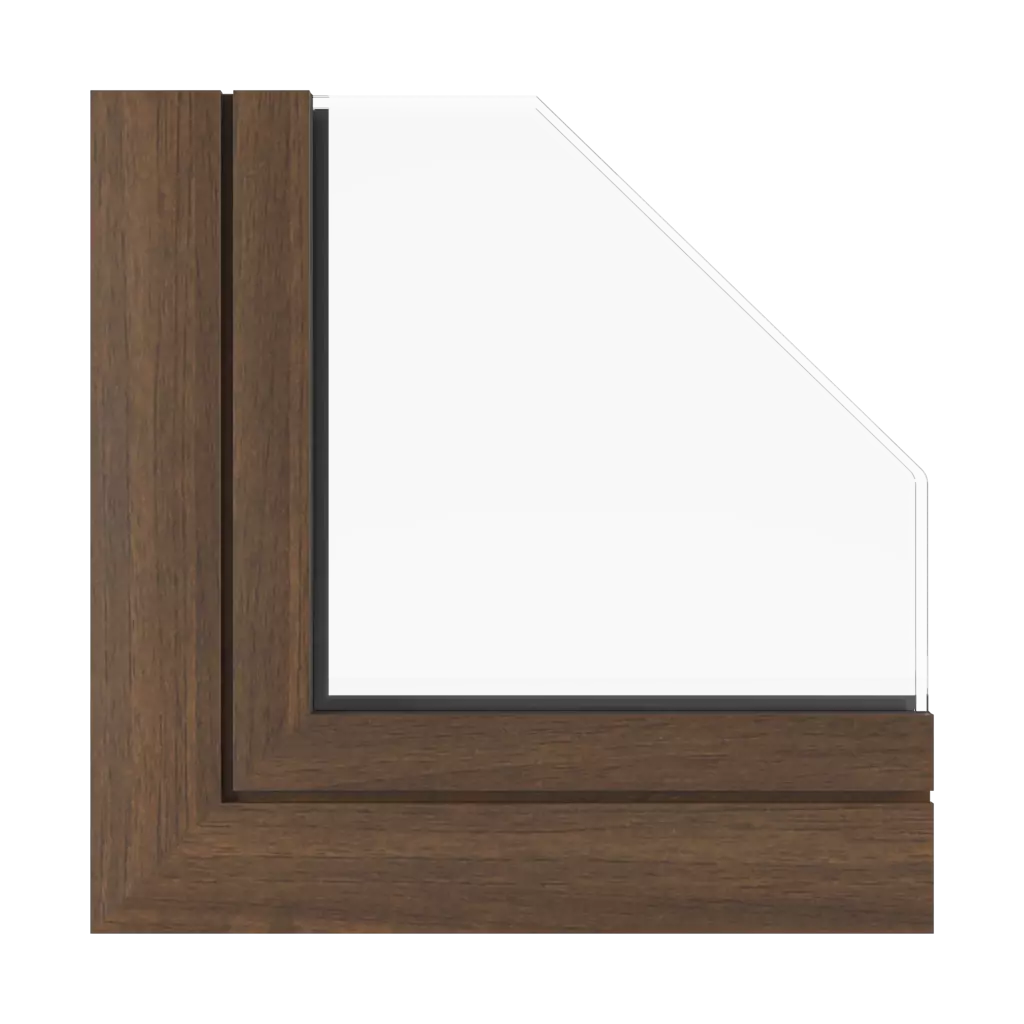 Nussbaum dunkel fenster fensterprofile aluprof mb-skyline