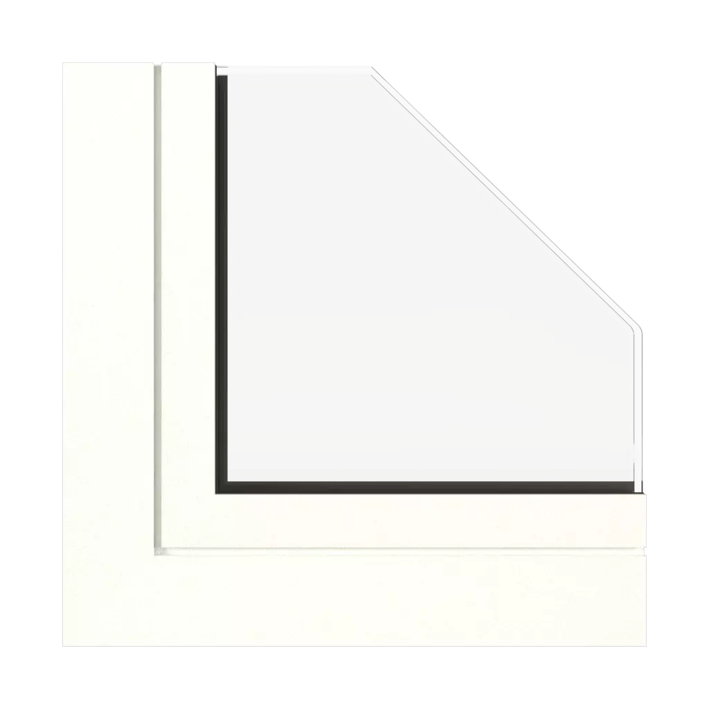 Weiße feine Struktur fenster fensterprofile aluprof mb-77hs