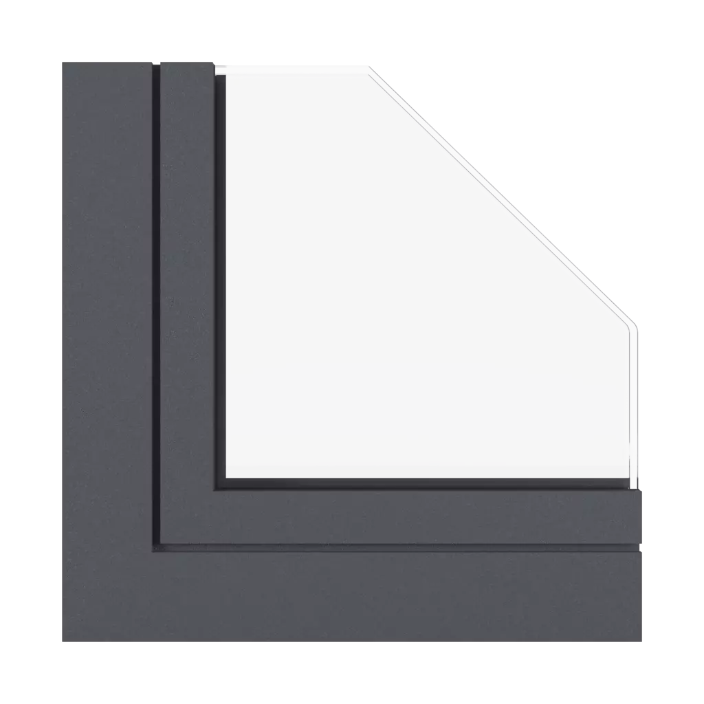 Graphitgraue Feinstruktur fenster fensterprofile aluprof mb-sr50n-ei-effekt