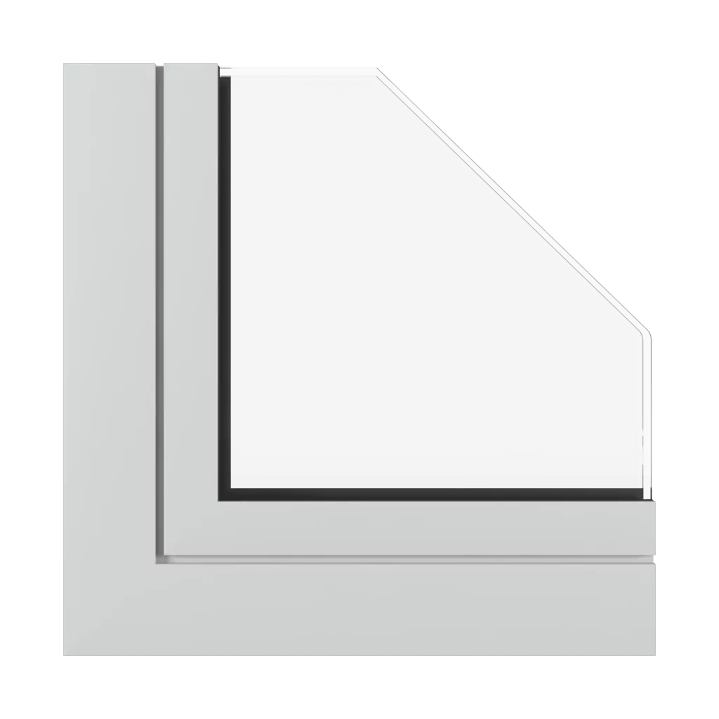 Hellgrau matt fenster fensterprofile aluprof mb-77hs