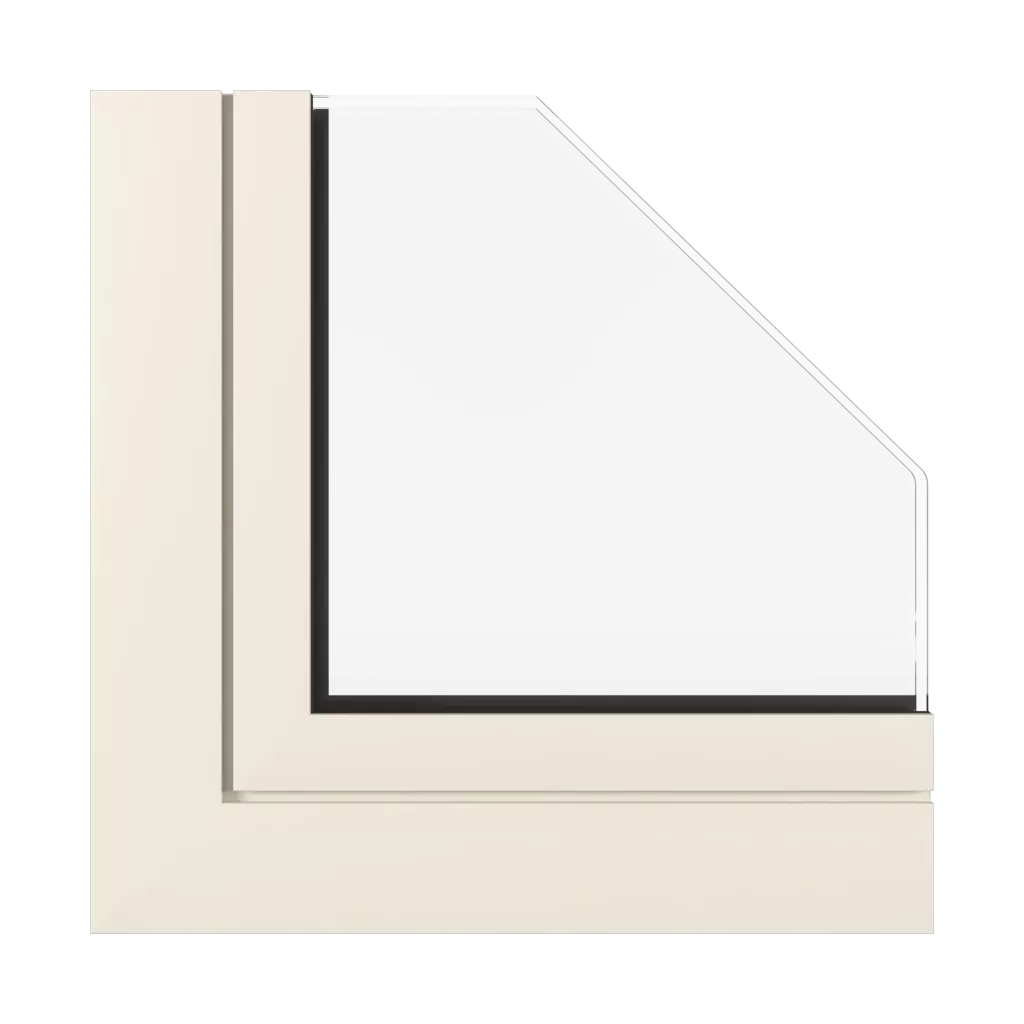 Cremeweißer SK fenster fensterprofile aluprof mb-86-fold-line-hd