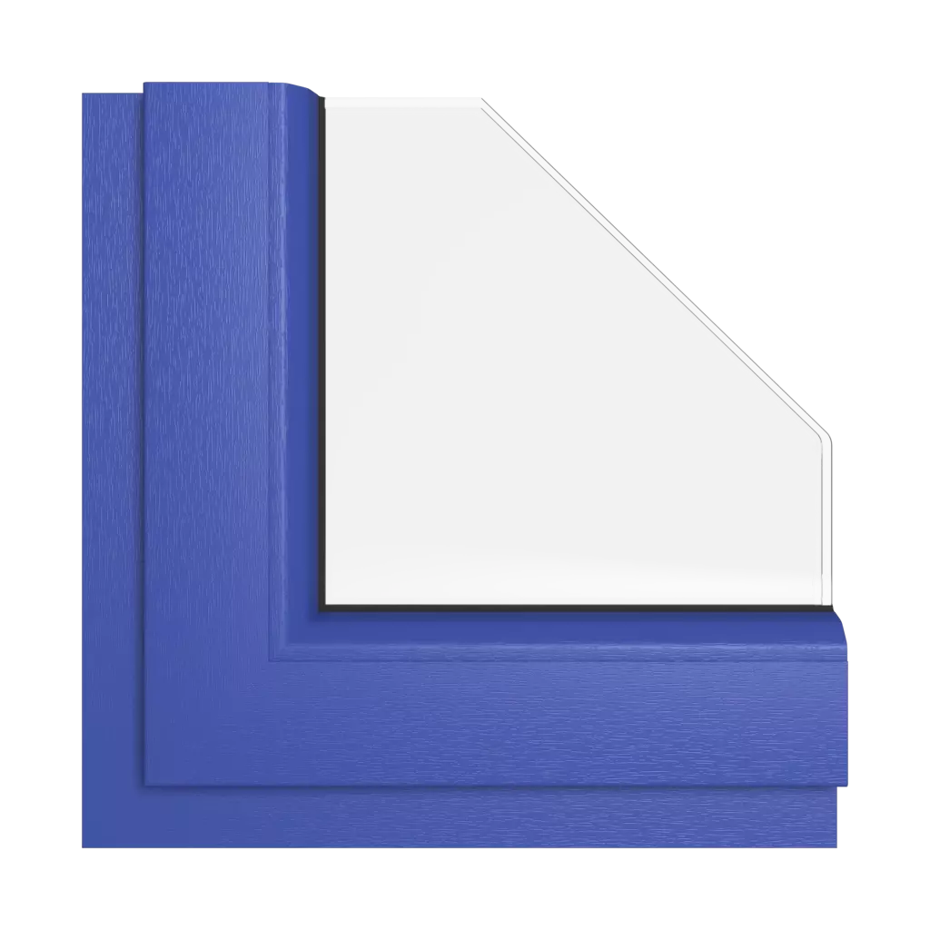 Ultramarinblau fenster fensterfarbe rehau-farben azurblau interior