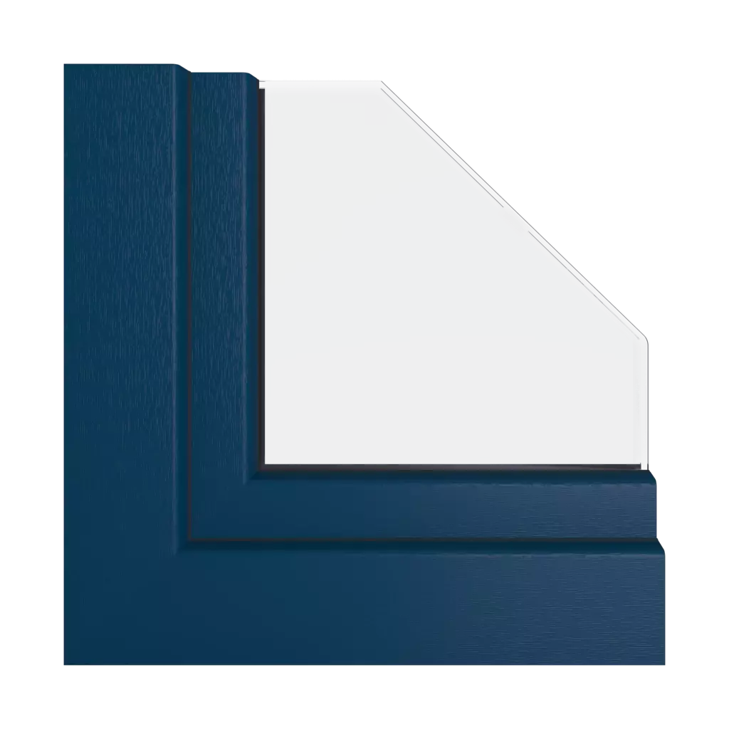 Stahlblau 11 fenster fensterprofile salamander blaue-evolution-73