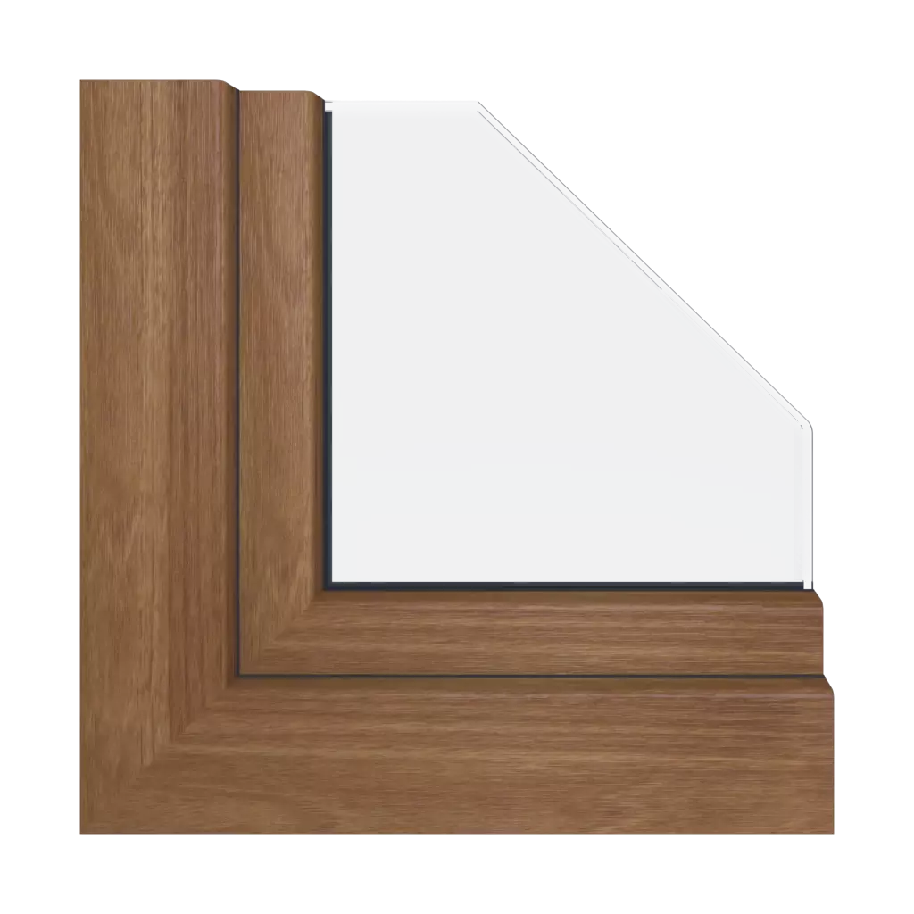 Nussbaum natur fenster fensterprofile gealan s9000