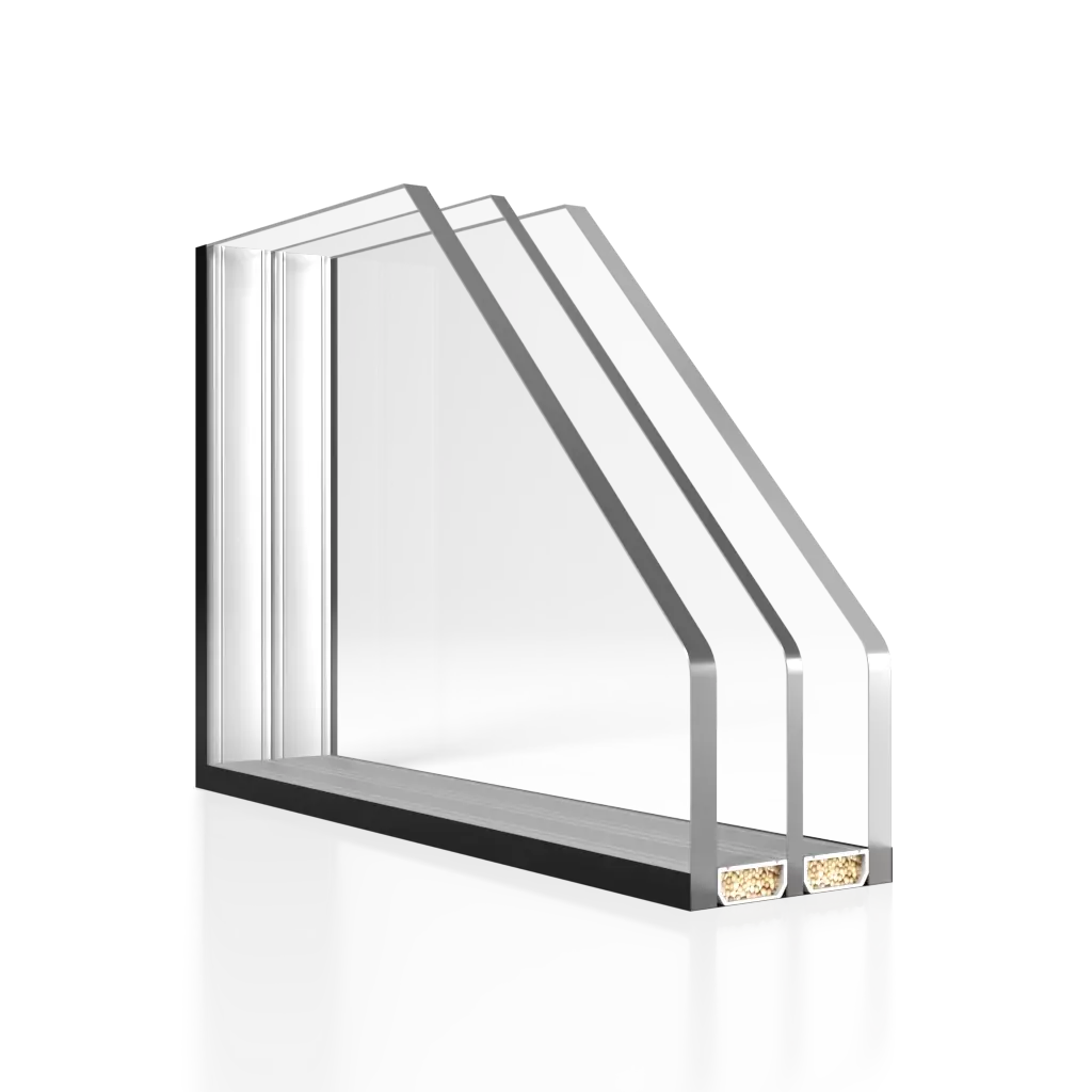 Glas 6mm+Rahmen 16mm+Glas 4mm+Rahmen 16mm+Glas 6mm (6/16/4/16/6) loesungen fuer-ein-passivhaus    