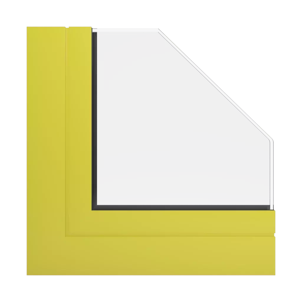 RAL 1016 Schwefelgelb fenster fensterprofile ponzio pe68