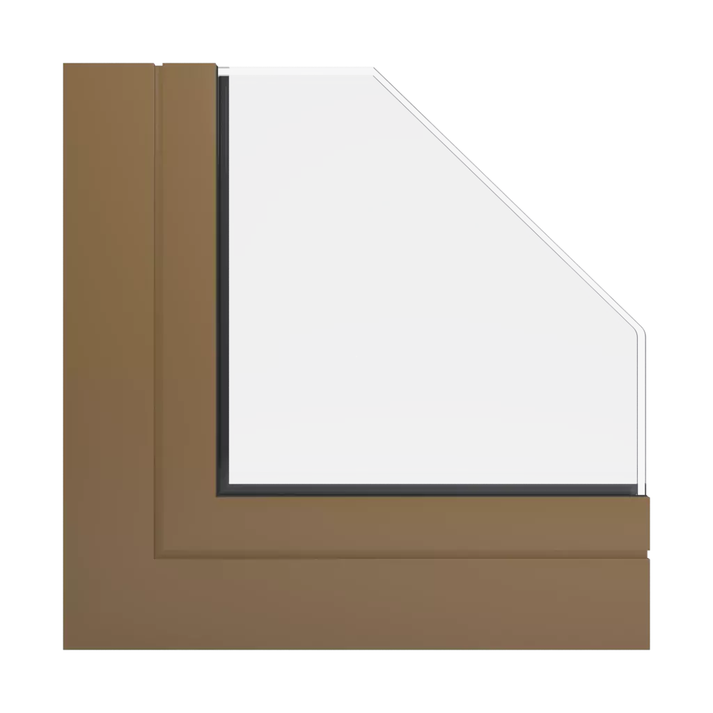 RAL 1036 Perlgold fenster fensterprofile aliplast genesis-75