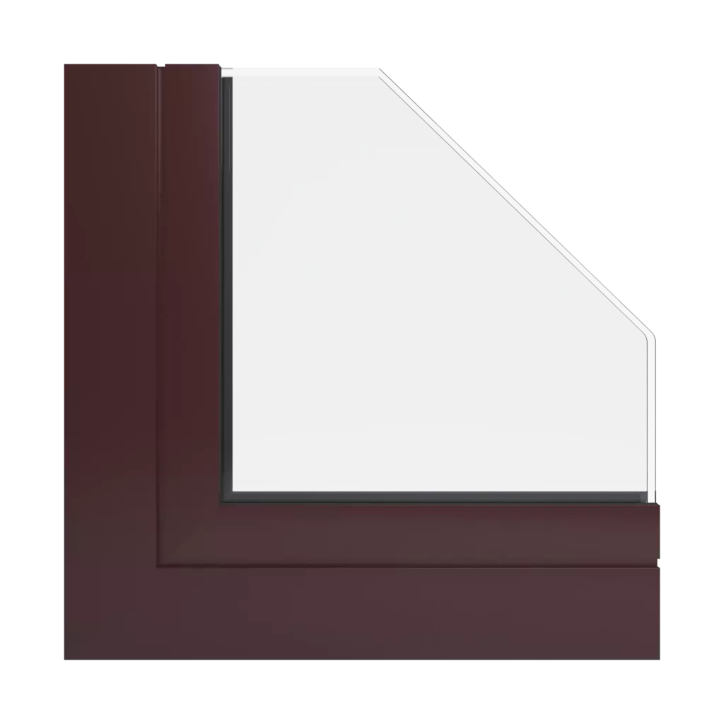 RAL 3007 Schwarzrot fenster fensterprofile aliplast victoria-plus