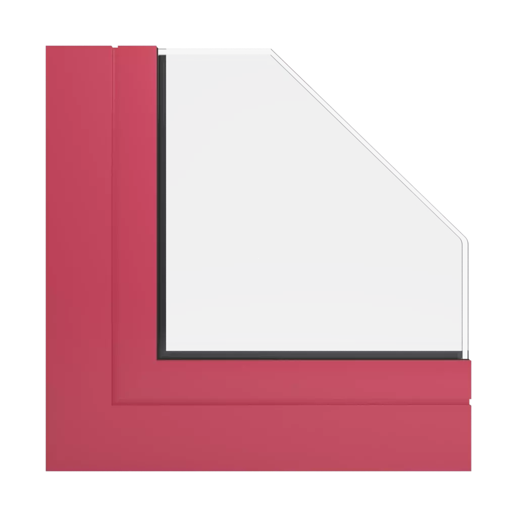RAL 3018 Erdbeerrot fenster fensterprofile aliplast mc-glass