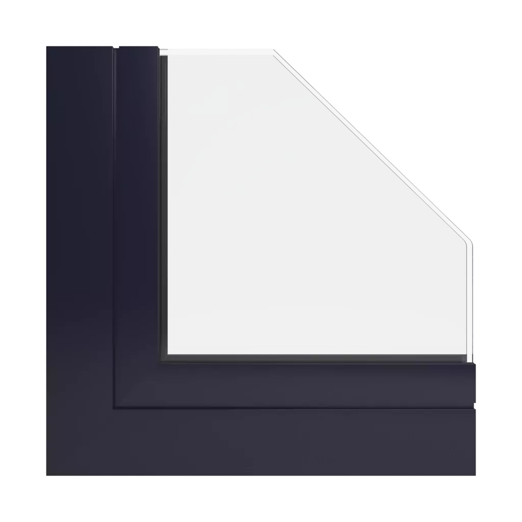RAL 5004 Schwarzblau fenster fensterprofile aliplast panorama