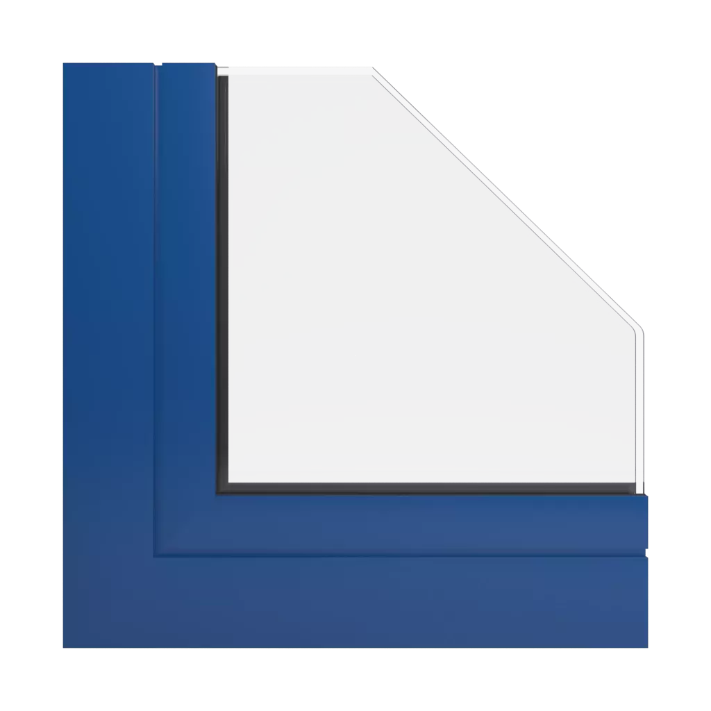 RAL 5010 Enzianblau fenster fensterprofile aliplast panorama