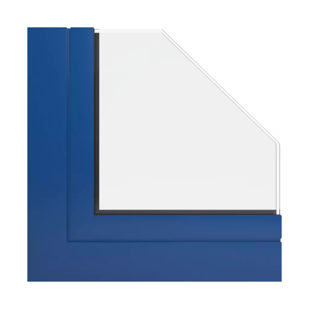 RAL 5010 Enzianblau fenster fensterprofile ponzio pe78n