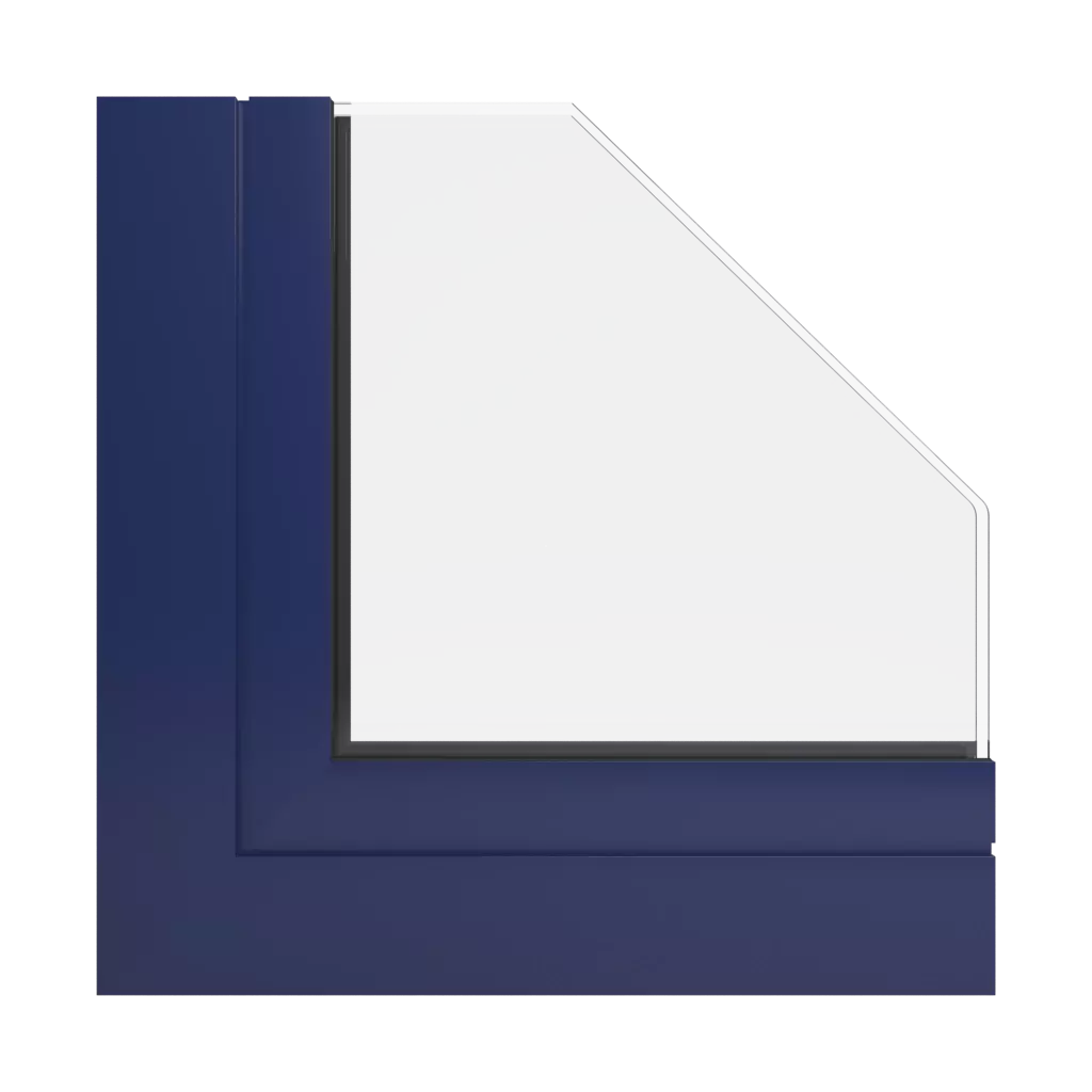 RAL 5013 Kobaltblau fenster fensterprofile aluprof mb-77hs