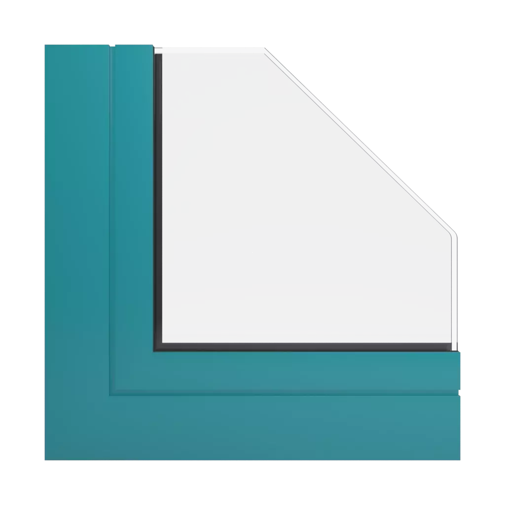 RAL 5018 Türkisblau produkte aluminiumfenster    