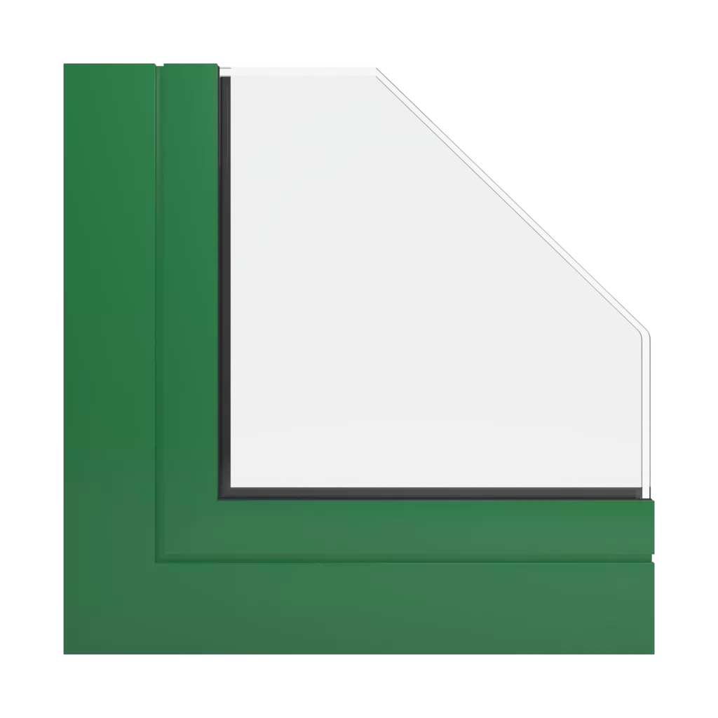 RAL 6001 Smaragdgrün fenster fensterprofile aliplast panorama