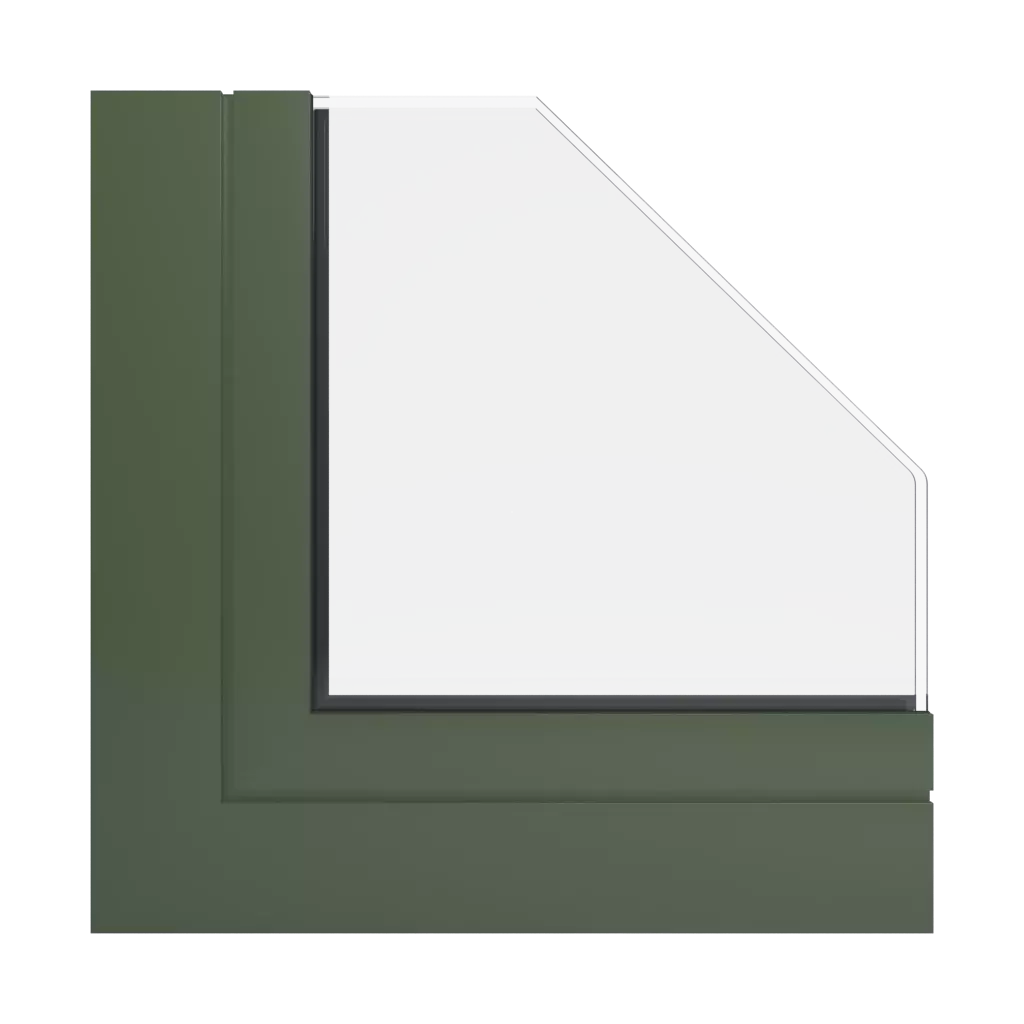 RAL 6003 Olivgrün fenster fensterprofile aluprof mb-104-passiv