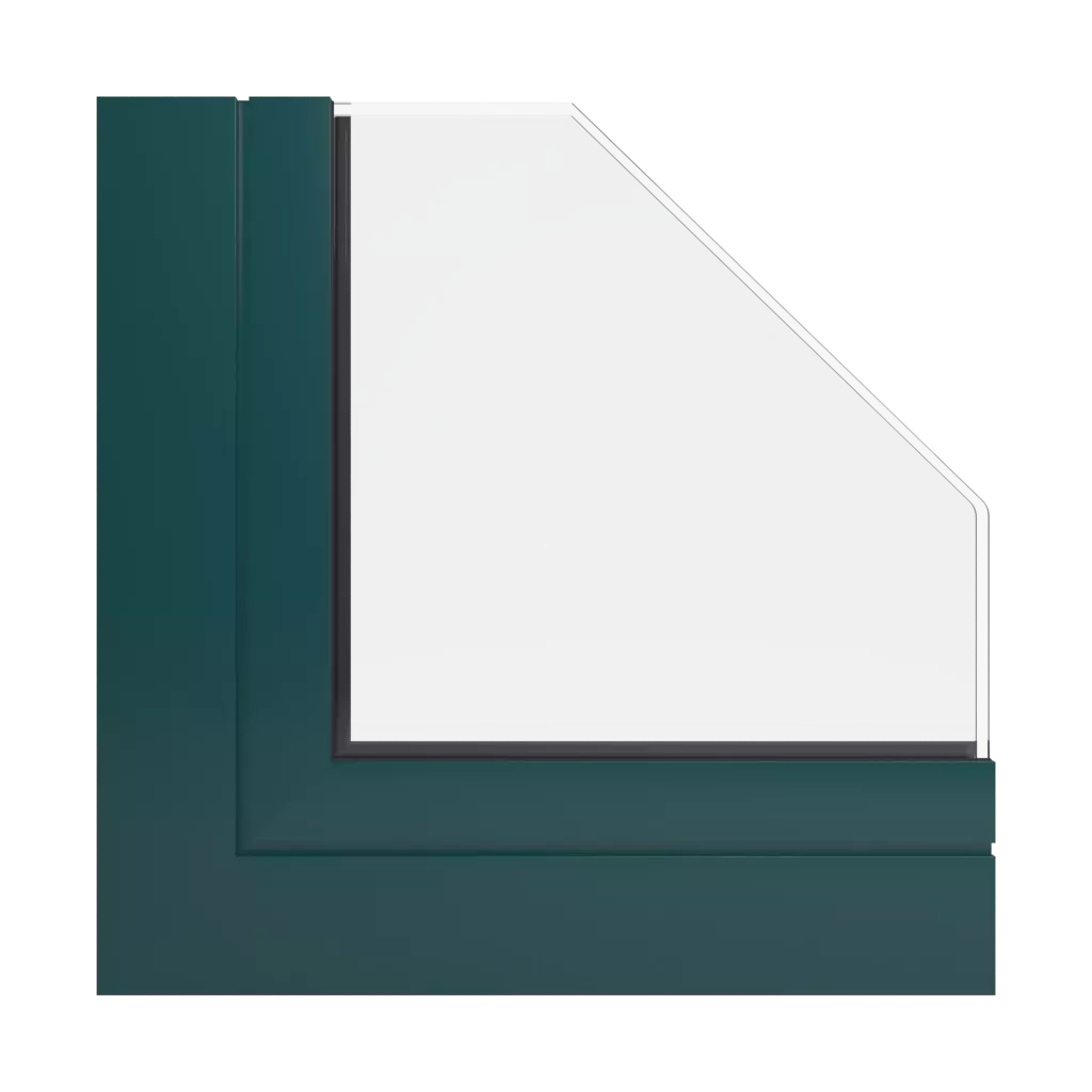 RAL 6004 Blaugrün fenster fensterprofile aliplast panorama