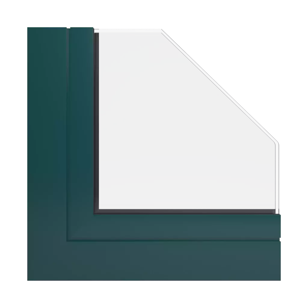 RAL 6004 Blaugrün fenster fensterprofile aliplast ultraglide