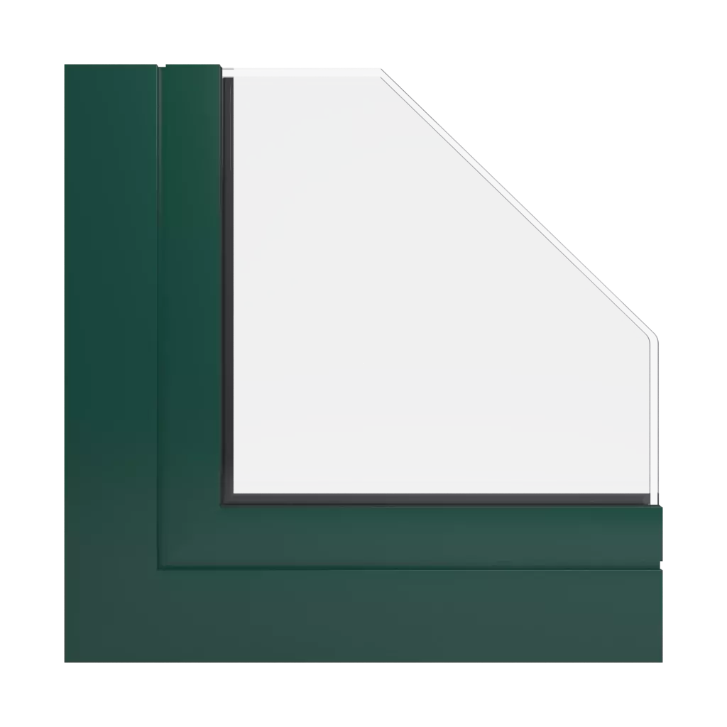 RAL 6005 Moosgrün produkte fassadenfenster    