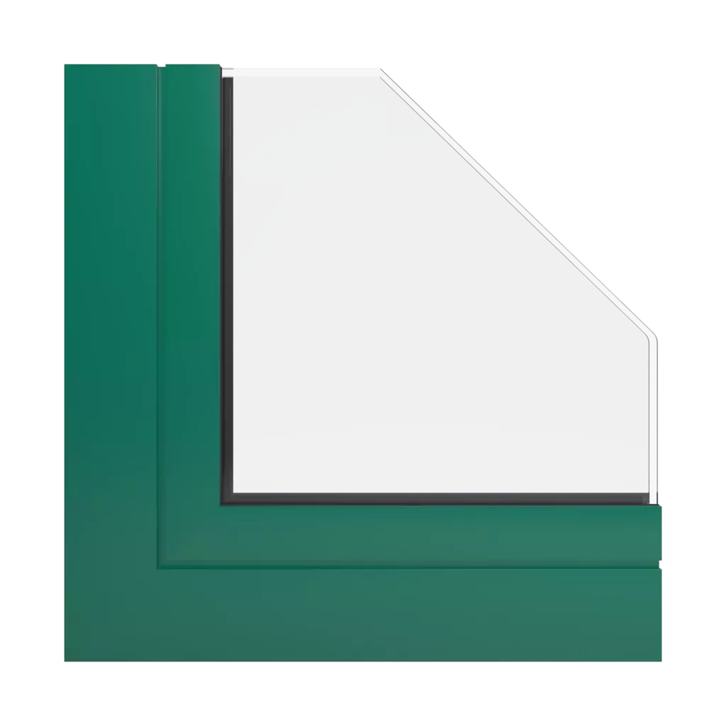 RAL 6016 Türkisgrün produkte fassadenfenster    