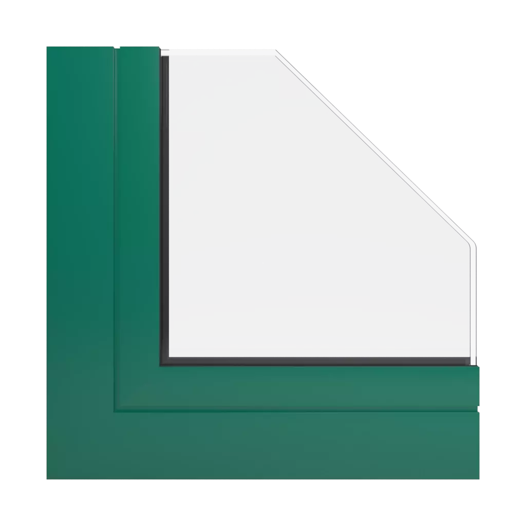 RAL 6016 Türkisgrün fenster fensterprofile aliplast mc-glass