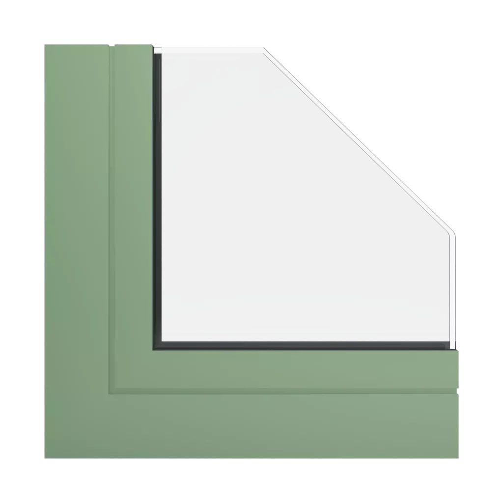 RAL 6021 Blassgrün fenster fensterprofile aliplast panorama