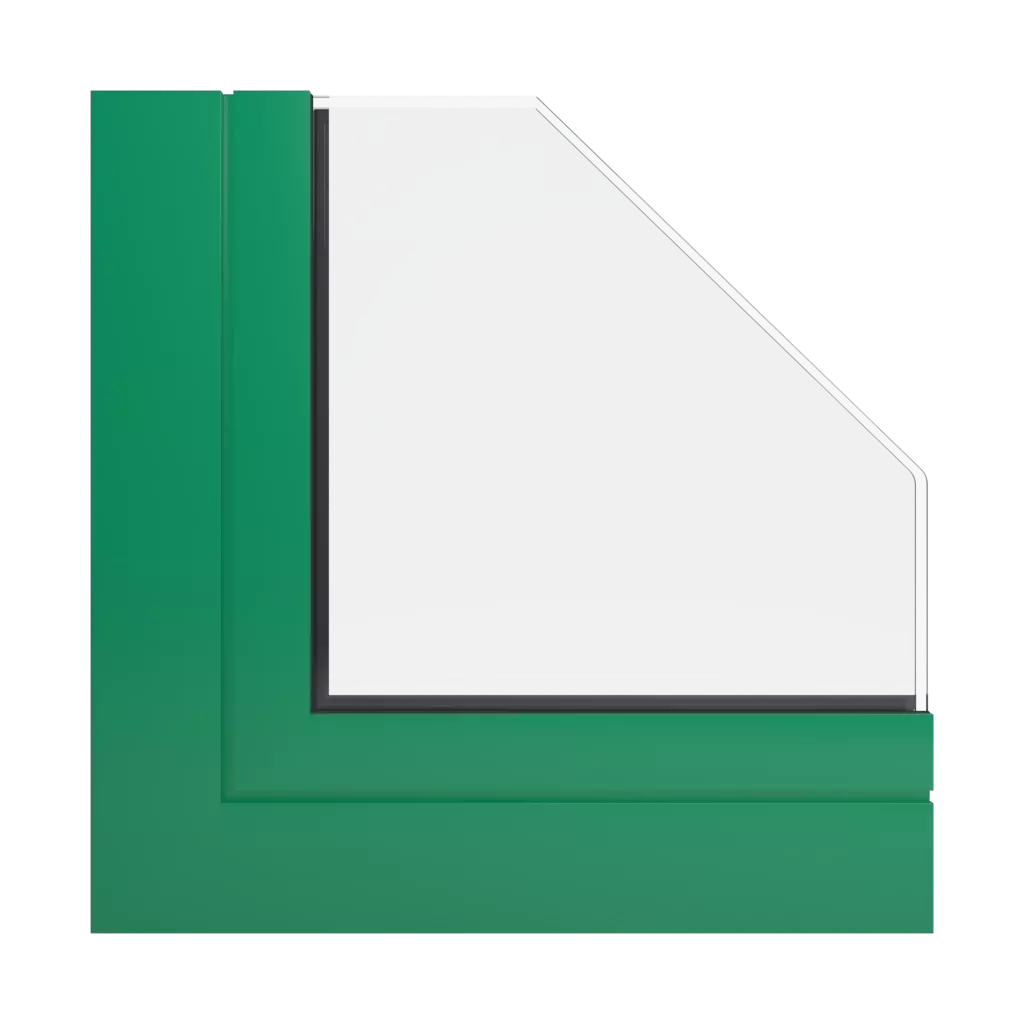 RAL 6024 Verkehrsgrün fenster fensterprofile aliplast mc-wand