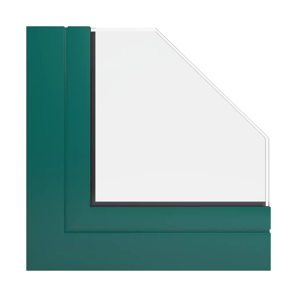 RAL 6026 Opalgrün fenster fensterprofile aliplast panorama