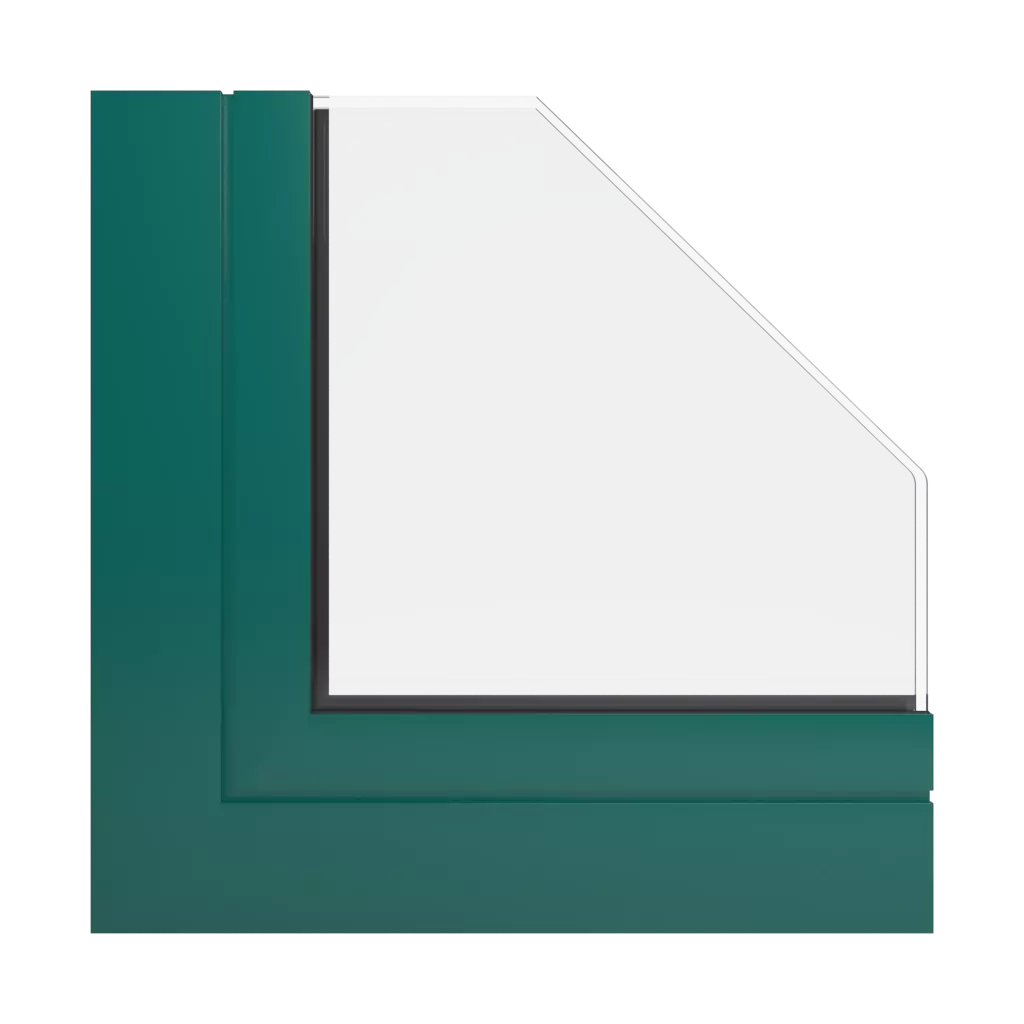 RAL 6026 Opalgrün fenster fensterprofile aluprof mb-skyline