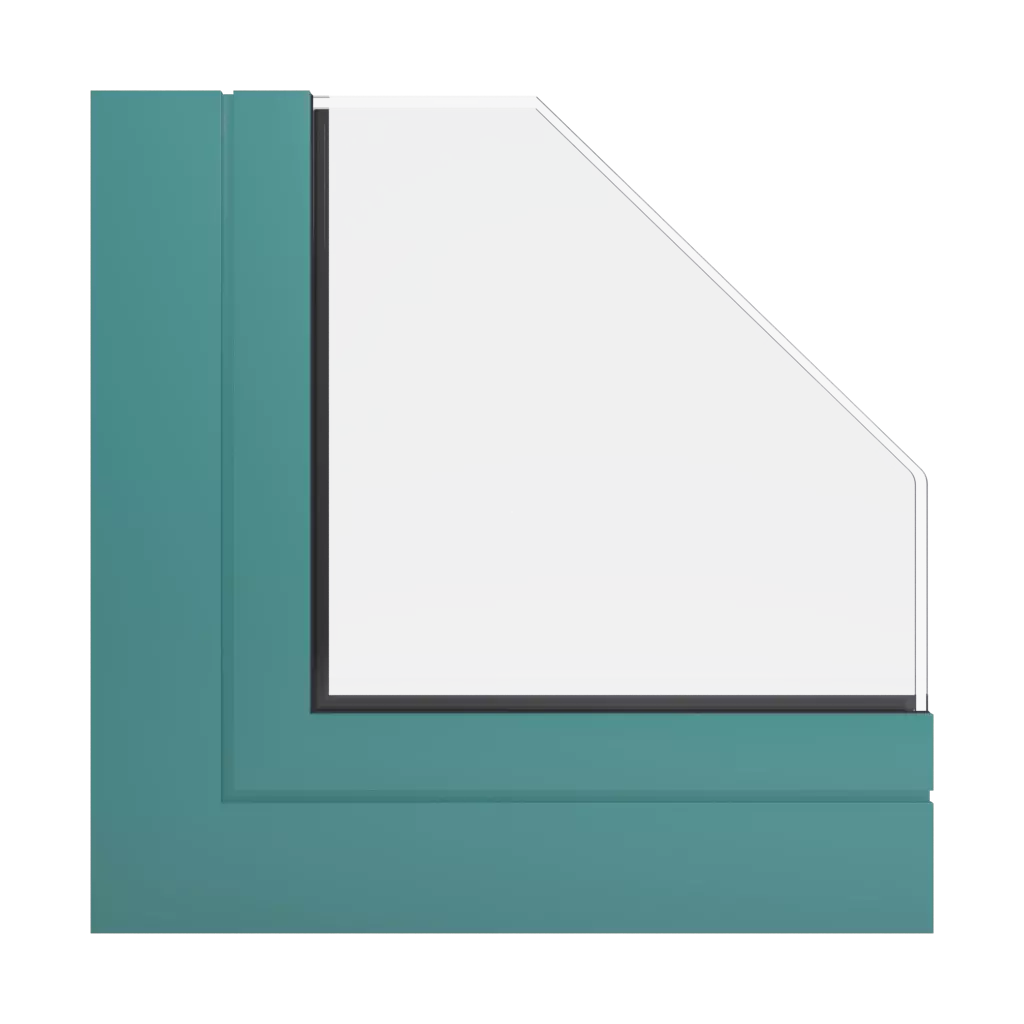 RAL 6033 Minttürkis fenster fensterprofile aliplast panorama