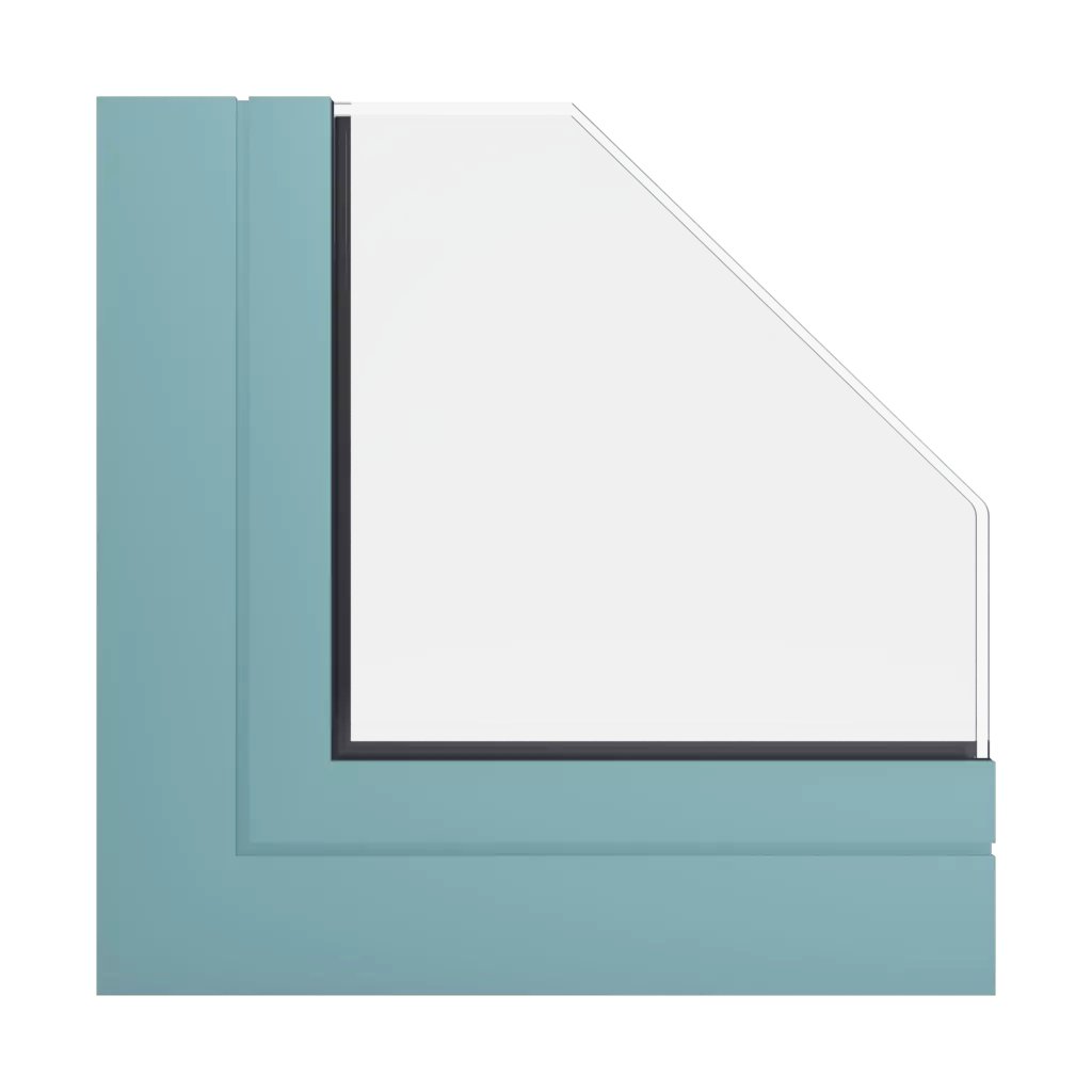 RAL 6034 Pastelltürkis fenster fensterprofile aliplast panorama