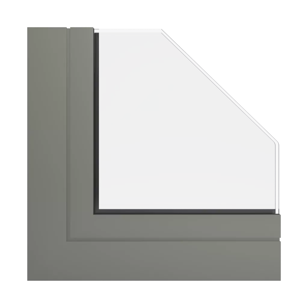 RAL 7003 Moosgrau fenster fensterprofile aliplast mc-glass