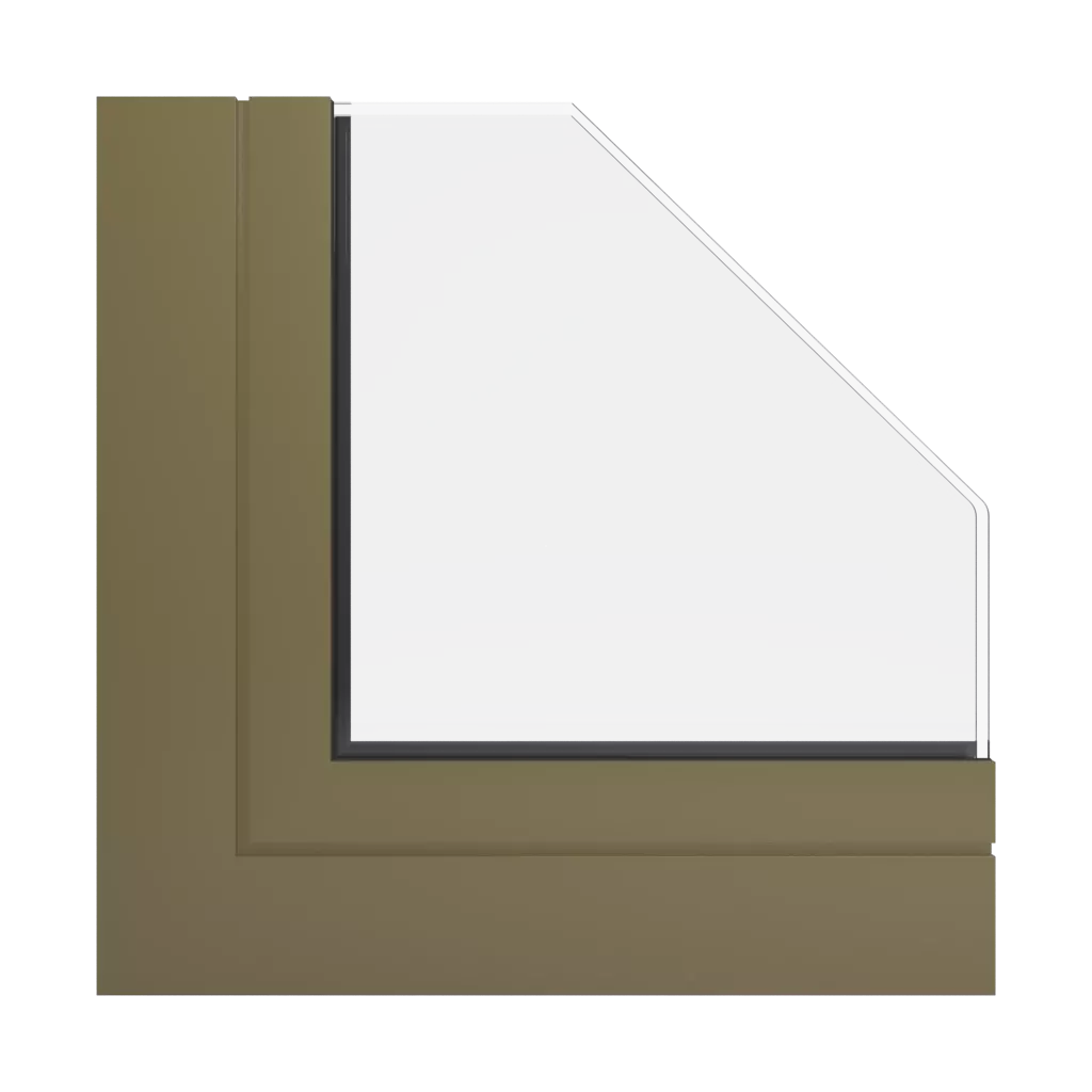 RAL 7008 Khakigrau fenster fensterprofile aliplast panorama