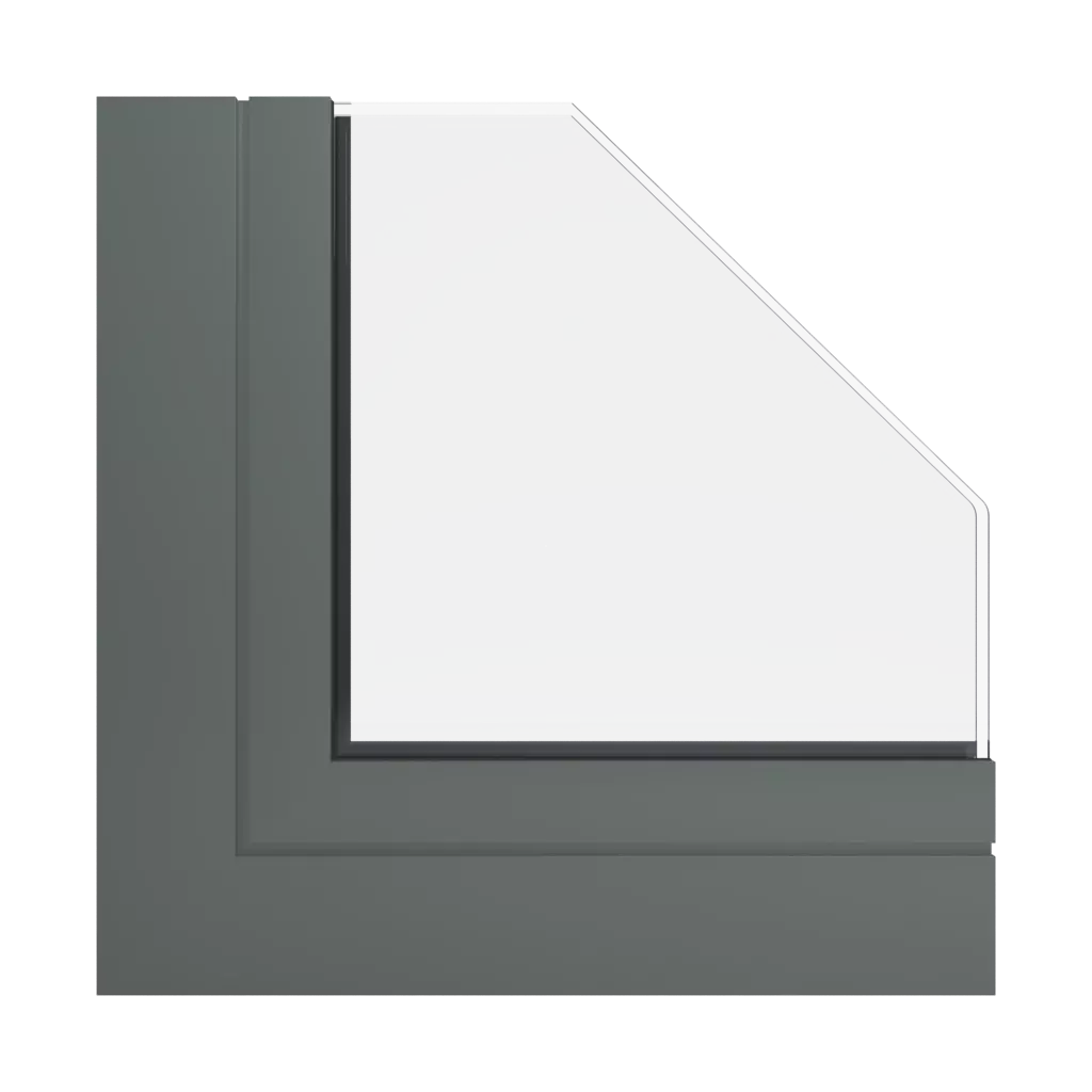 RAL 7009 Graugrün produkte klappfenster    