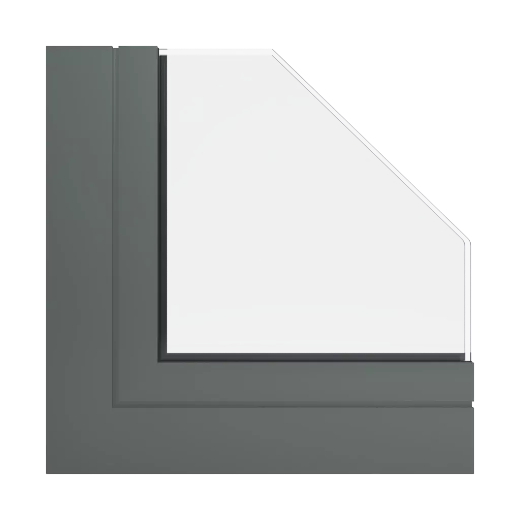 RAL 7009 Graugrün fenster fensterprofile aliplast mc-glass