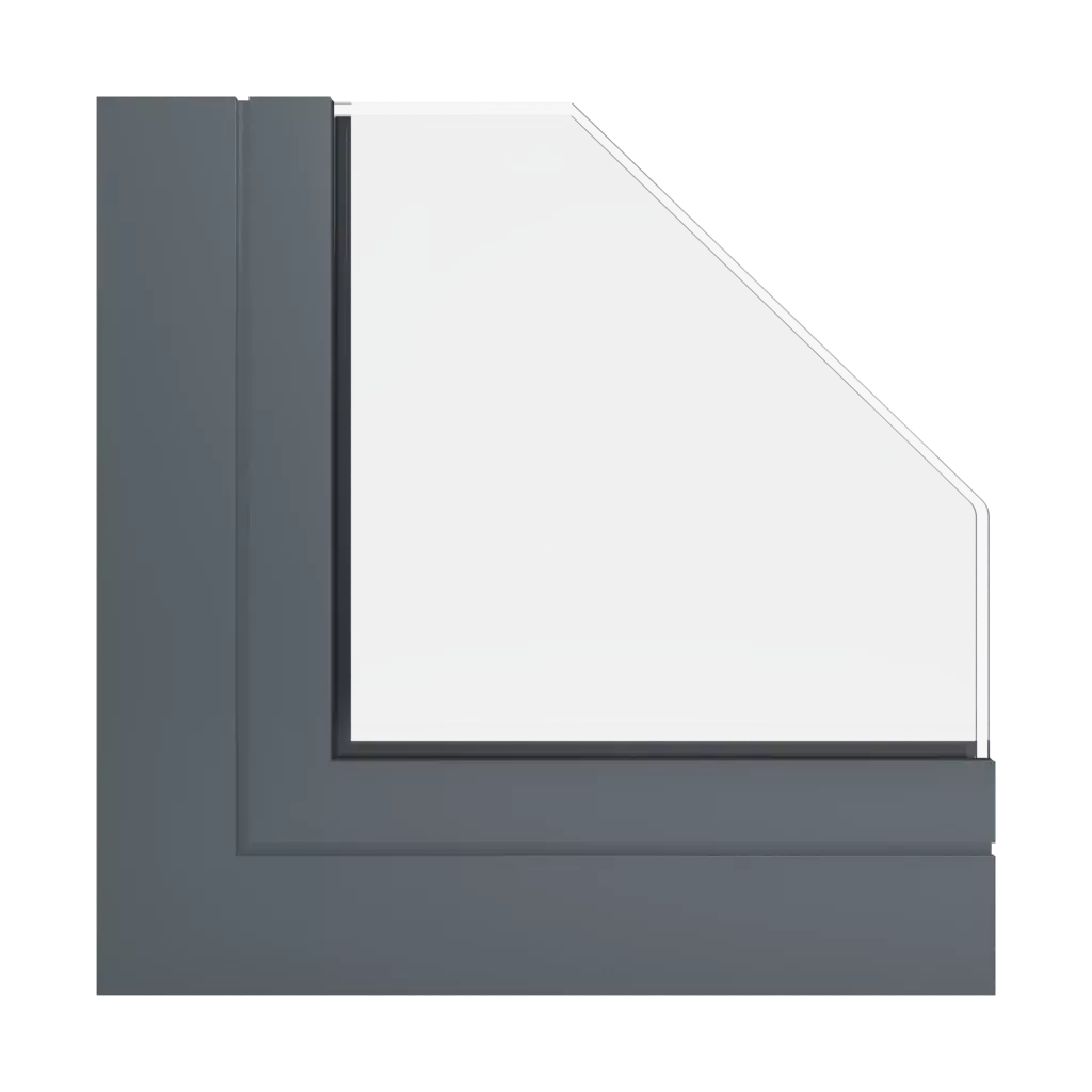 RAL 7011 Eisengrau fenster fensterprofile aliplast mc-glass