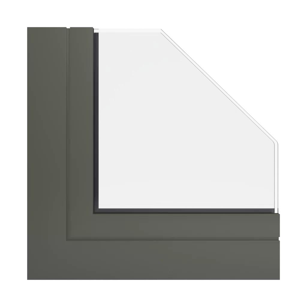 RAL 7013 Braungrau fenster fensterprofile aliplast genesis-75