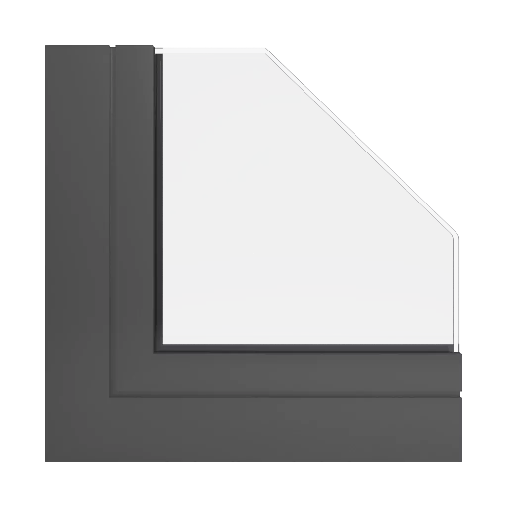 RAL 7022 Umbragrau fenster fensterprofile aliplast victoria-plus